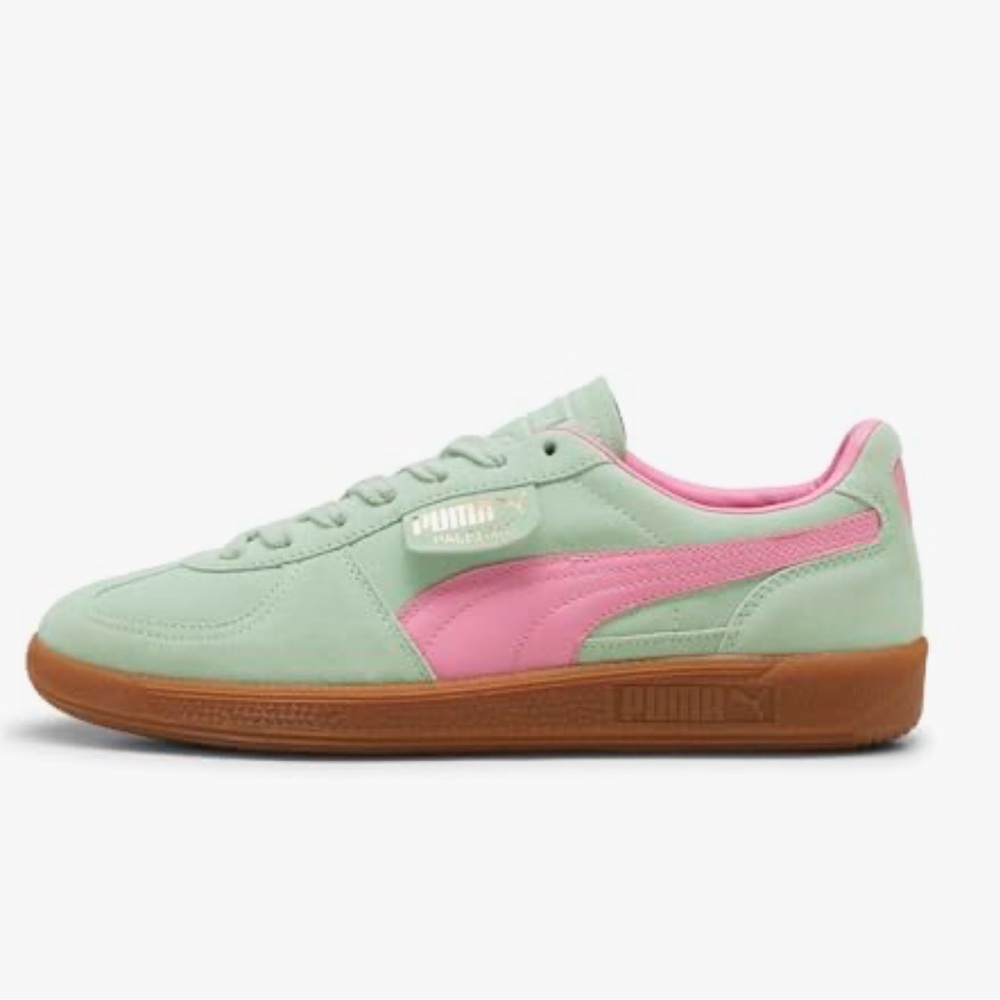 Puma Kids Mint Green and Pink Sneakers